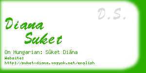 diana suket business card